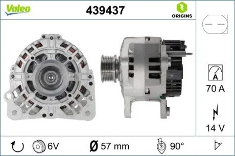 Генератор Valeo 439437