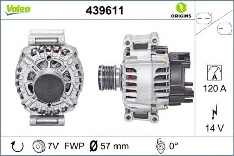 Генератор Valeo 439611