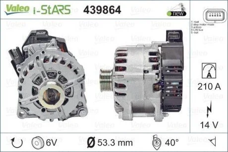 Генератор Valeo 439864 (фото 1)