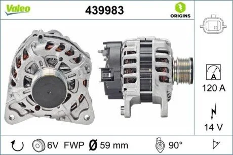 Генератор Valeo 439983