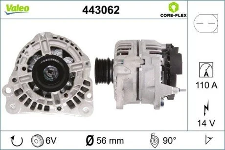 Генератор Valeo 443062