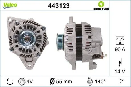 Генератор Valeo 443123