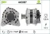 Генератор (14В, 120А, новий) DACIA DUSTER, LODGY, LOGAN II, LOGAN MCV II, SANDERO II, RENAULT CAPTUR I, CAPTUR II, CLIO IV, CLIO IV/HATCHBACK, CLIO IV/KOMBI, CLIO V 0.9/0.9LPG/1.3 10.12- Valeo 443307 (фото 1)