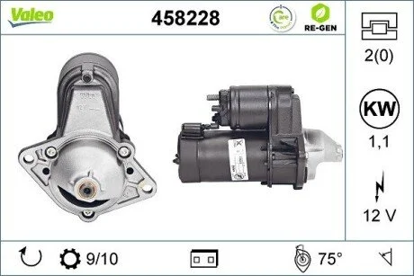 Стартер Valeo 458228 (фото 1)