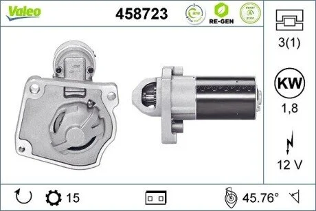 Стартер Valeo 458723