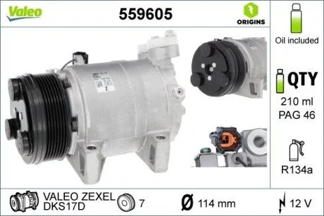 Компрессор кондиционера Valeo 559605