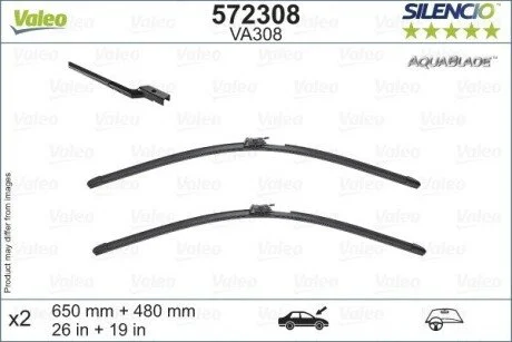 Щетки стеклоочистителя Valeo 572308