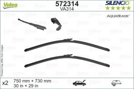 Щітки склоочисника Valeo 572314