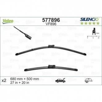 К-т щеток стеклоочистителя 2шт Valeo 577896