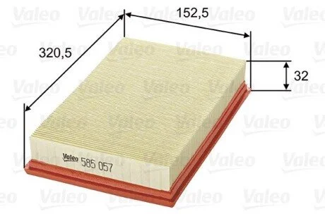 Фільтр повітряний Valeo 585057