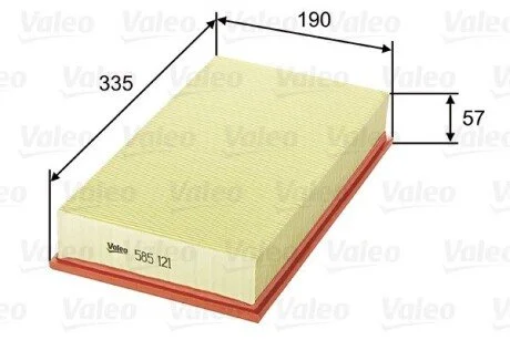 Воздушный фильтр Valeo 585121