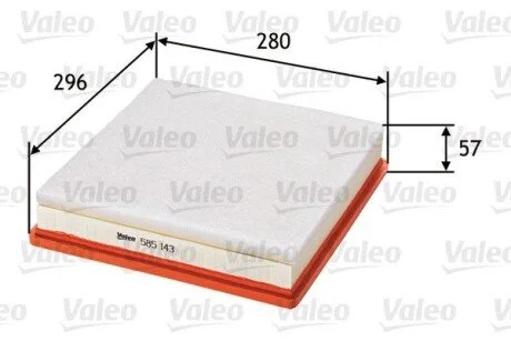 Повітряний фільтр Valeo 585143