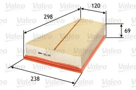 Повітряний фільтр Valeo 585149