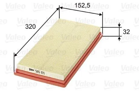 Фільтр повітряний Valeo 585155