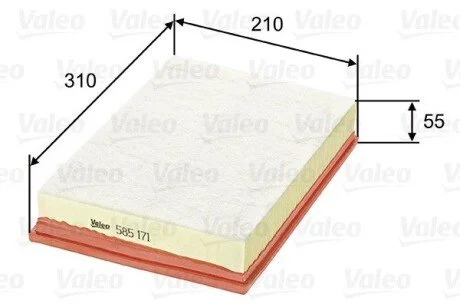 Фільтр повітряний Valeo 585171