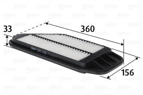 Фільтр повітря panelowy + SPARK Valeo 585436