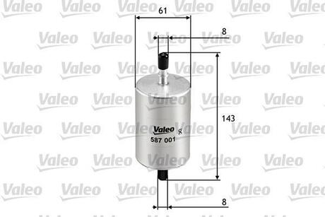 Топливный фильтр Valeo 587001