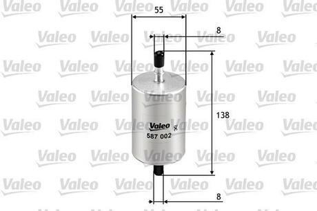 Фильтр топливный Valeo 587002