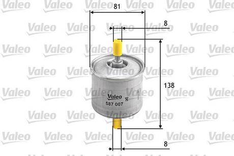 Фильтр топливный Valeo 587007