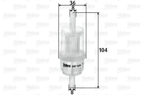 Фільтр палива Valeo 587524