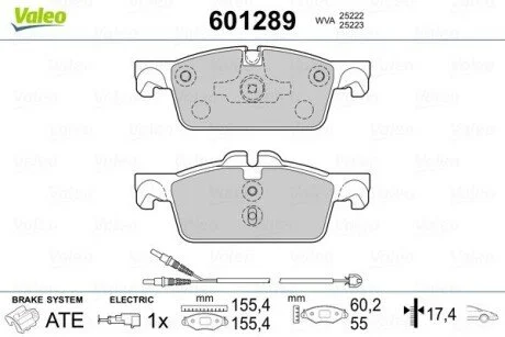Brake Pad Valeo 601289