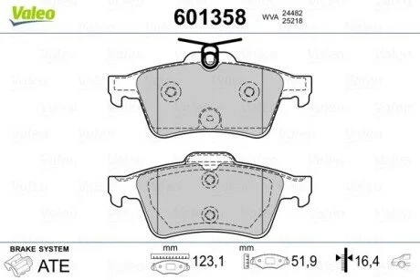 Автозапчасть Valeo 601358