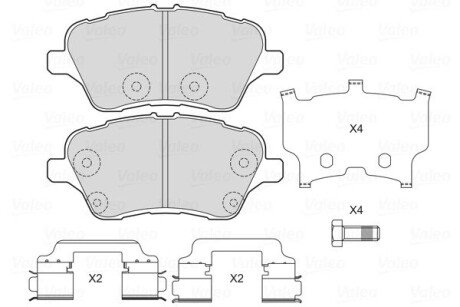 KLOCKI HAMULCOWE Valeo 601703