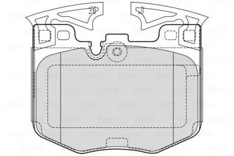 Тормозные колодки дисковые BMW 3(G21,81)/5(G30)/6(G32)/7(G11,12)/8(G14,16)/X3/X4/X5/X7/Z4 &quot;F &quot;15&gt;&gt; Valeo 601755 (фото 1)
