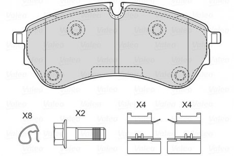 KLOCKI HAMULCOWE Valeo 601762