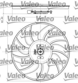 Вентилятор радіатора Valeo 696350 (фото 1)