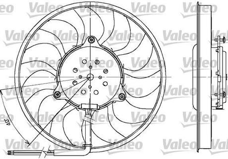 Вентилятор радиатора Valeo 698612 (фото 1)