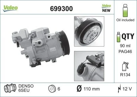 Компресор кондиціонера Valeo 699300