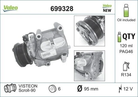 Компрессор кондиционера Valeo 699328