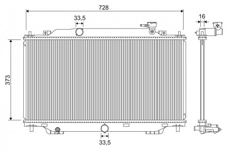 Радіатор охолоджування Valeo 701329