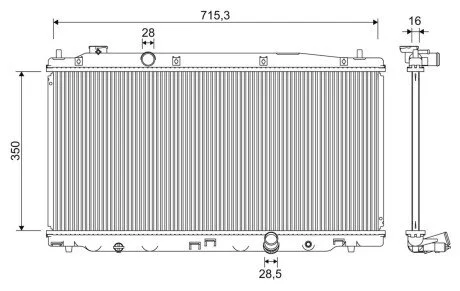 Радиатор охлаждения Valeo 701352