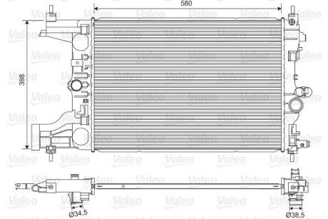 Радіатор Valeo 701594