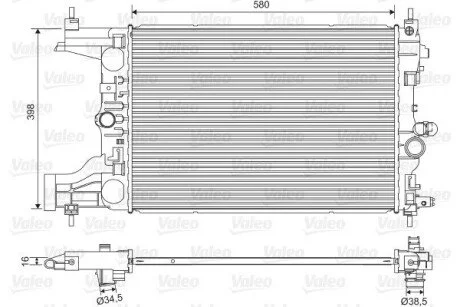 Радиатор Valeo 701594