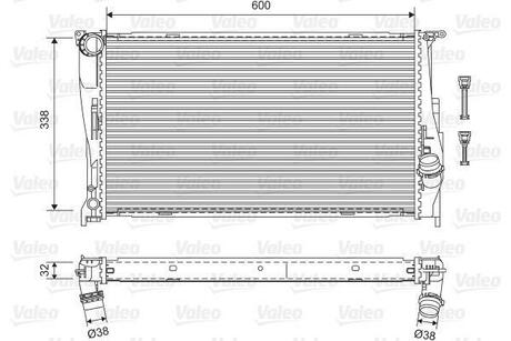 Радиатор системы охлаждения Valeo 701601 (фото 1)