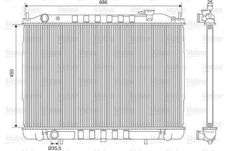 Радіатор охолодження Valeo 701611 (фото 1)
