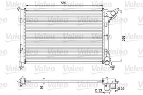 Радиатор Valeo 701730