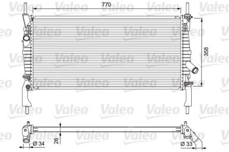 Теплообмінник Valeo 701731