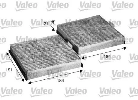 Фільтр салону вугільний Valeo 715568