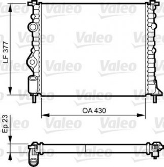 Радіатор, охолодження двигуна Valeo 731378