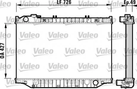 Радіатор Valeo 732415