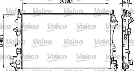 Радіатор Valeo 732879