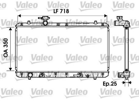 Радиатор Valeo 734165