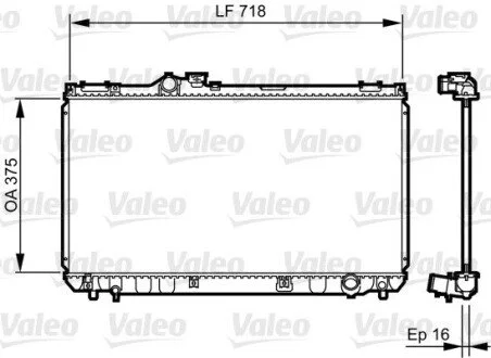 Радиатор охлаждения Valeo 734498