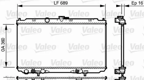 Радиатор охлаждения Valeo 734706