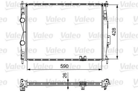 Радіатор Valeo 735116