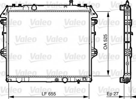 Радіатор, охолодження двигуна Valeo 735442